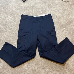 Dickies Men's FLEX Relaxed Fit Straight Leg Cargo Pants, Dark Navy